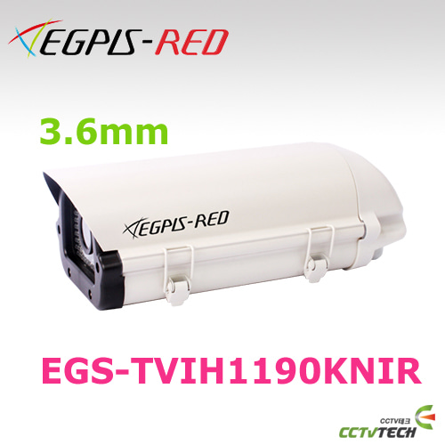 [이지피스 공식대리점] EGPIS-RED EGS-TVIH1190KNIR(3.6mm) - 2.1메가 픽셀 HD-TVI 하우징 일체형 카메라