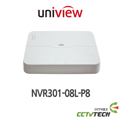 유니뷰 NVR301-08L-P8 - 8ch 1-SATA NVR
