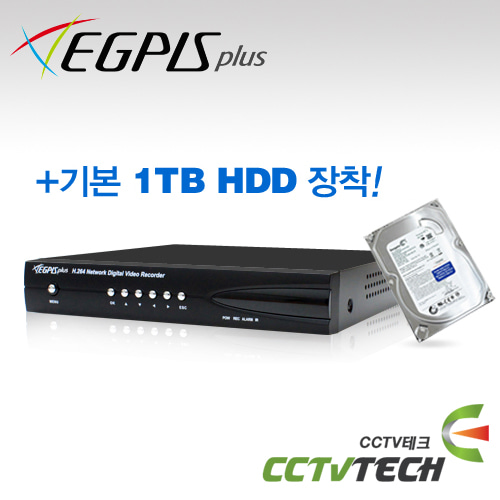 [이지피스 공식대리점]HVR-821S+1TB HDD HD-SDI &amp; NVR 8채널 하이브리드 HD-SDI 1080P