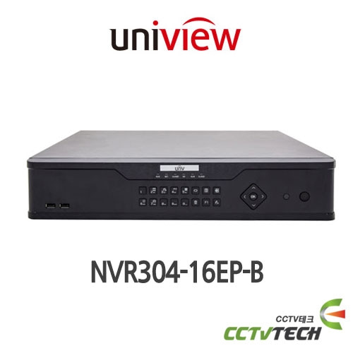 유니뷰 NVR304-16EP-B - 16Channel 4 HDDs 4K NVR