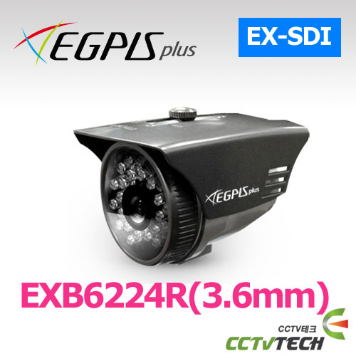 [이지피스] EGPIS-EXB6224R(3.6mm) EX-SDI(1920×1080) 2.1Megapixel 1/2.9&quot; Sony Exmor CMOS 주/야간 감시 실외용 적외선 카메라