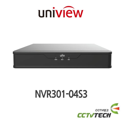 유니뷰 NVR301-04S3 / 4-ch 1-SATA Ultra 265/H.265/H.264 NVR