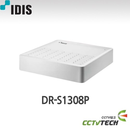 아이디스 DR-S1308P 컴팩트형 8채널 DirectIP NVR,8채널 PoE 스위치 내장