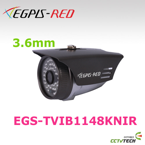 [이지피스 공식대리점] EGPIS-RED EGS-TVIB1148KNIR(3.6mm) -2.1메가 픽셀 HD-TVI 적외선 카메라