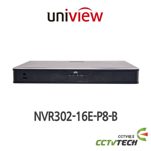 유니뷰 NVR302-16E-P8-B - 16ch 2-SATA NVR