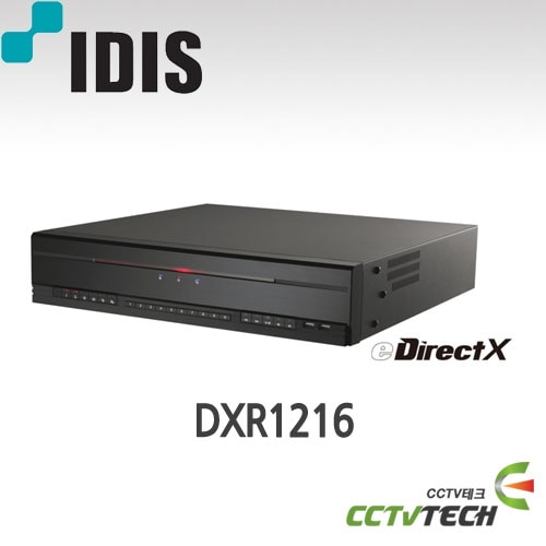 아이디스 DXR1216 : eDirectX 16채널 HD-TVI 아날로그 녹화기