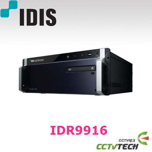 [아이디스] IDR9916 - 16채널 Hybrid DVR 16채널 BNC아날로그 네트워크 IP 가 가능한 하이브리드 PC DVR