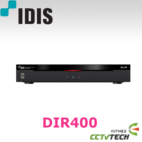 [아이디스] DIR400, DIR-400 : DirectIP™ 4Channel Full-HD Recorder 네트웍DVR 1TB기본장착