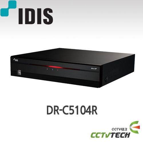 아이디스 DR-C5104R : DirectIP 4채널 H.265 4K 녹화기