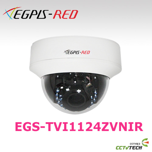 [이지피스 공식대리점] EGPIS-RED EGS-TVI1124ZVNIR - HD-TVI 2MP CMOS Image Sensor 1080P 돔 적외선 카메라