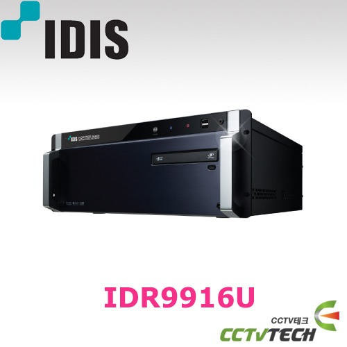 [아이디스] IDR9916U - 16채널 BNC UTP 아날로그 네트워크 IP 가 가능한 하이브리드 PC DVR