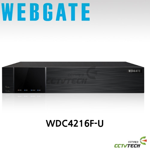 [웹게이트] WDC4216F-U : 유니버셜4K DVR(SDI, AHD, TVI, SD,IP), 내장 HDD 6개 장착 가능, 16채널 DVR