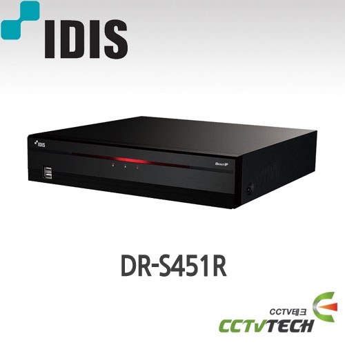 아이디스 DR-S451R : DirectIP 4채널 H.265 4K 녹화기