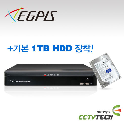 [이지피스]EGPIS EHR-830 1TB - 고급형 8채널 고급형 HD-SDI DVR 1080P 240/120FPS구현 무상보증기간 2년 랙타입 2TB3TB 는 옵션선택