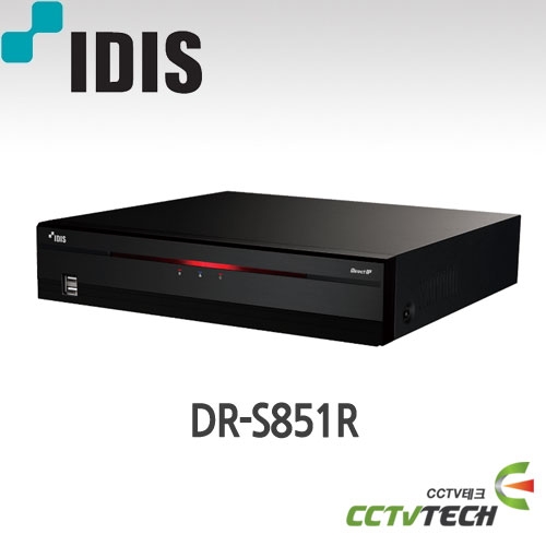 아이디스 DR-S851R : DirectIP 8채널 H.265 4K 녹화기