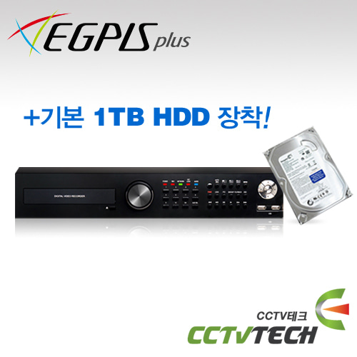 [EGPIS] 이지피스 EGPIS EHR-1630AHB + 1TB HD-SDI 1080P FULL HD + SD 960H 16CH +AHD 하이브리드 DVR